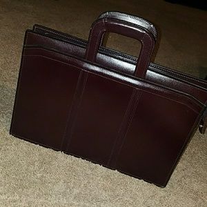 Leather briefcase